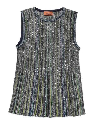 MISSONI: Tops & Tank tops - Green Sleeveless Top