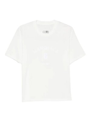 MM6 MAISON MARGIELA: t-shirts - Maison Margiela T Shirt Logo White