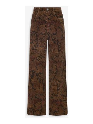PIERRE-LOUIS MASCIA: casual trousers - Pierre-Louis Mascia Gold Velvet Trousers