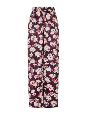 RABANNE: pantaloni casual - Pantalone Floreale Purple