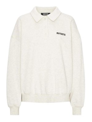 ROTATE Birger Christensen: Felpe e maglie - Felpa Polo Grey