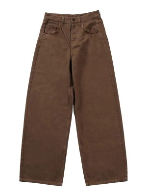UMA WANG: straight leg jeans - Brown Jeans