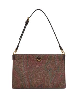ETRO: clutches - Clutch Talk Xs Arnica Brown bag