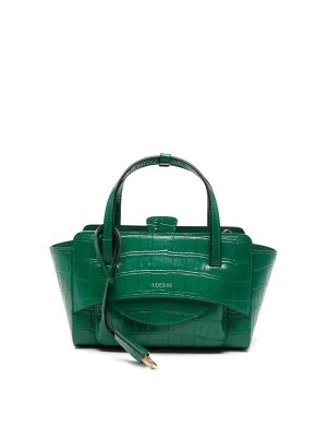 HIDESINS: clutches - Flap Bag S Cocco Grass