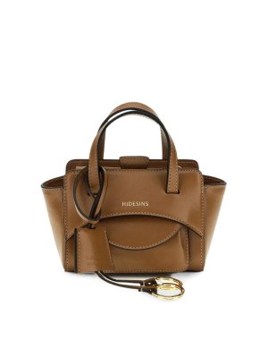 HIDESINS: clutches - Flap Bag Xs Premiere Caramel
