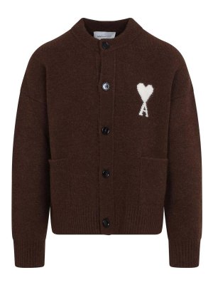 AMI PARIS: Cárdigans - Cárdigan - Marrón