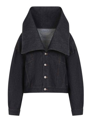 BALENCIAGA: Casualjacken - Casualjacke - Jeansblau