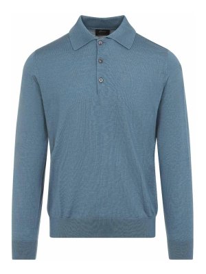 BRIONI: polo - Polo a maniche lunghe