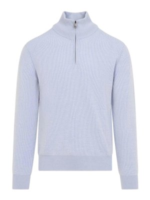 BRIONI: crew necks - Half Zip Up Sweater
