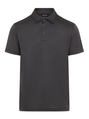 GIORGIO ARMANI: polo shirts - Silk And Cotton Polo