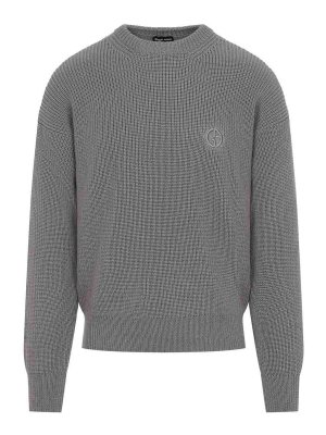 GIORGIO ARMANI: Pull col rond - Pull Col Rond - Gris