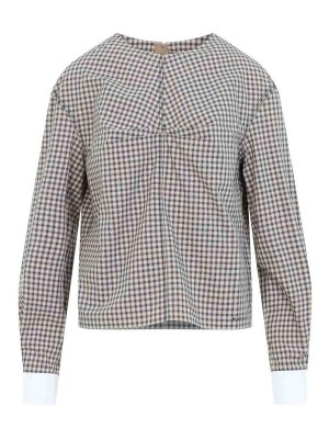 Marni: camicie - Camicia in cotone a quadri