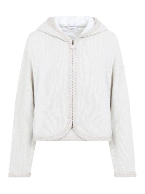 MONCLER: Cardigans - Cardigan - Weiß