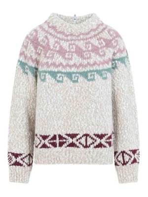 MONCLER: Pull col rond - Pull Col Rond - Beige
