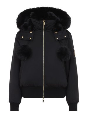 MOOSE KNUCKLES: Bomberjacken - Bomberjacke - Schwarz
