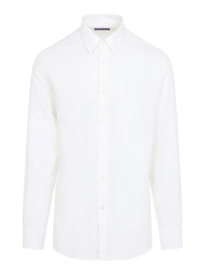RALPH LAUREN PURPLE LABEL: Chemises - Chemise - Crème