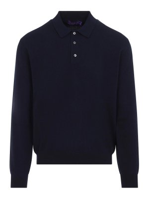 RALPH LAUREN PURPLE LABEL: polo - Polo in maglia M/L