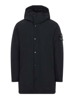 STONE ISLAND: ダウン・ハイテクコート - ダウンコート - 黒