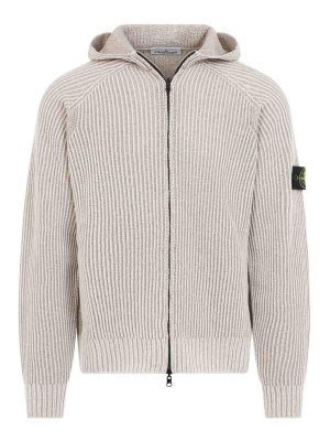 STONE ISLAND: Felpe e maglie - Felpa con cappuccio lavorata a maglia