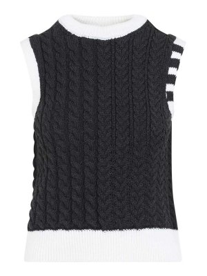 THOM BROWNE: Top e canotte - Parte Top del guscio del cavo Aran