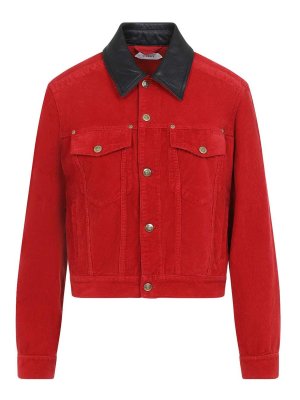 VERSACE: denim jacket - Denim Garment-Dyed Jacket