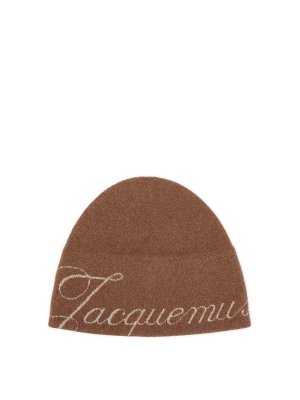 JACQUEMUS: Gorros - Gorro - Marrón