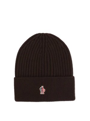 MONCLER: Gorros - Gorro - Marrón