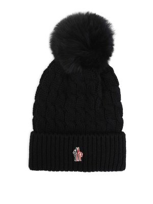 MONCLER: Mützen - Mütze - Schwarz