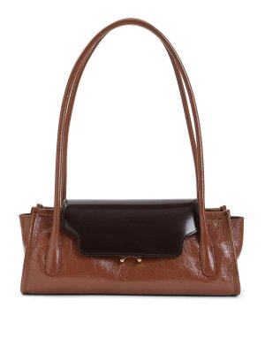 Marni: Schultertaschen - Schultertasche - Braun