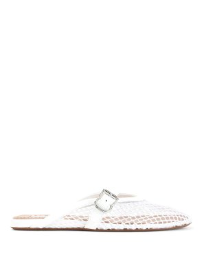 Alaïa: mules shoes - Fishnet Flat Mules