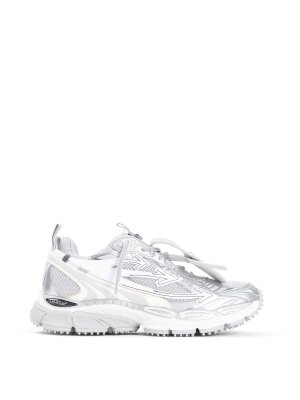 OFF-WHITE: Chaussures de sport - Baskets - Argent