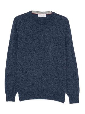 BRUNELLO CUCINELLI: クルーネック - クルーネック - ブルー