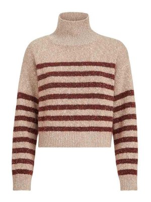 BRUNELLO CUCINELLI: クルーネック - クルーネック - ブラウン