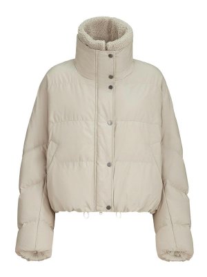 BRUNELLO CUCINELLI: padded jackets - Cream Short Puffer Jacket