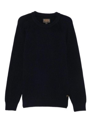 FILSON: crew necks - Black Wool Crew-Neck Sweater