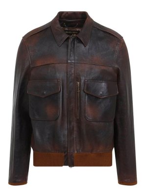 GOLDEN GOOSE: Bomberjacken - Bomberjacke - Braun