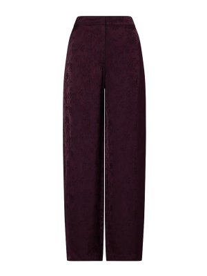 Liu Jo: casual trousers - High-Waisted Purple Casual Trousers