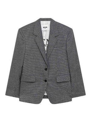 m.s.g.m.: Vestes de costume - Blazer - Gris