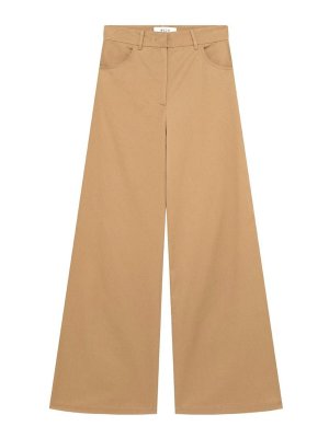 m.s.g.m.: jeans a zampa - Pantaloni Svasati Beige Con Tasche