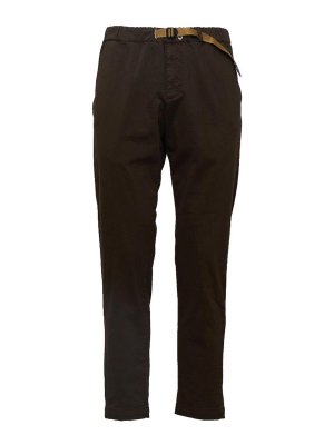 WHITE SAND: shirts - Regular Fit Stretch Cotton Trousers