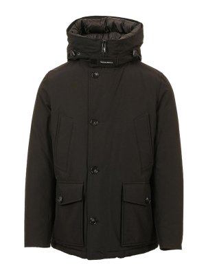 WOOLRICH: parkas - Black Parka With Hood