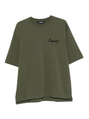 DSQUARED2: crew necks - Crew-Neck Short-Sleeve Sweater