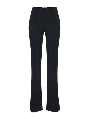 ELISABETTA FRANCHI: カジュアルトラウザー - カジュアルパンツ - 黒