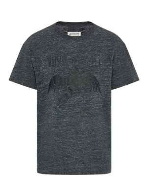 Maison Margiela: t-shirts - Oversized Bird Artisanal 2025 T-Shirt