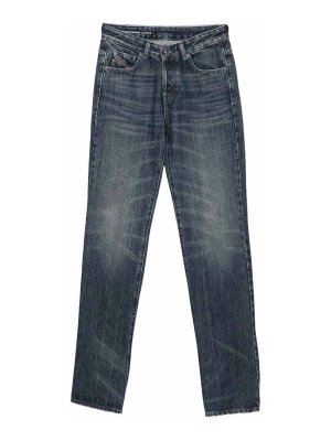 DIESEL: jeans dritti, a sigaretta - Jeans Blu