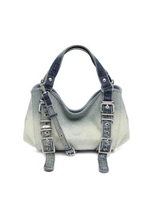 DIESEL: トートバッグ - トートバッグ - ブルー