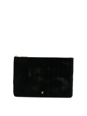 ELISABETTA FRANCHI: クラッチバッグ - クラッチバッグ - 黒