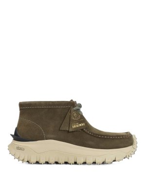 MONCLER: boots - Trailgrip Wallabee Gtx Suede Boots