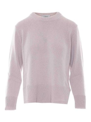 ALPHA STUDIO: Strickpullover mit Rundhalsausschnitt - Rundhalspullover - Weiß