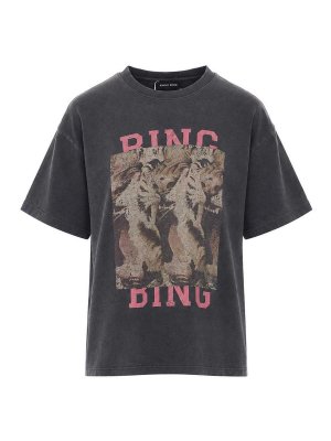 ANINE BING: Camisetas - Camiseta - Negro